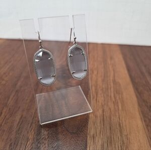 Kendra Scott Elle Drop In Silver Earrings
